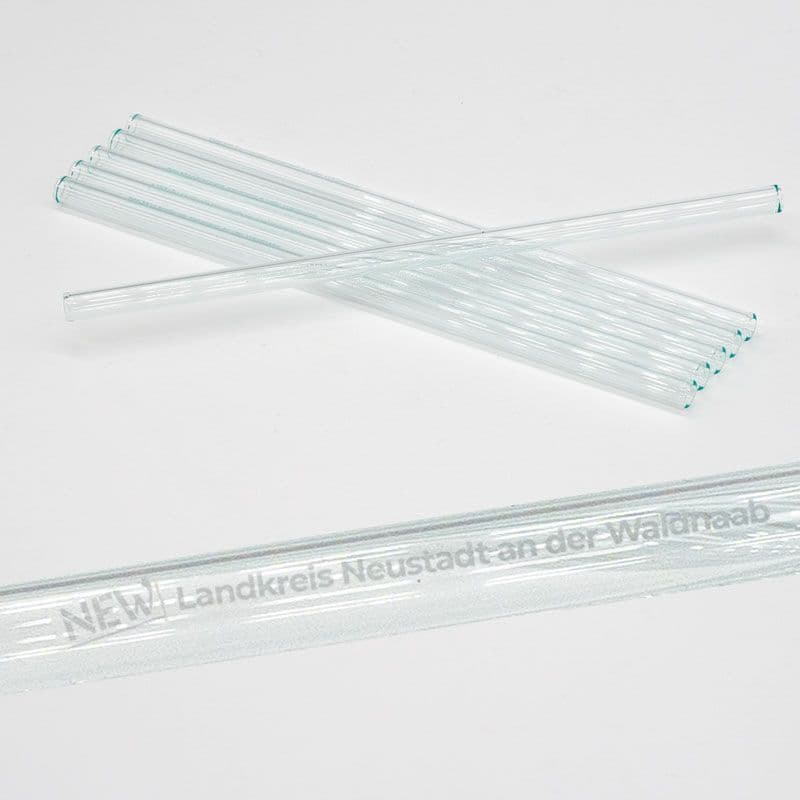 NEW Glastrinkhalme-Set mit Bürste